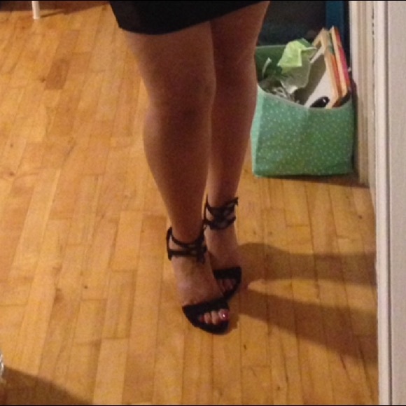 Steve Madden Sandal Heels Suede Lace Up - Picture 7 of 8